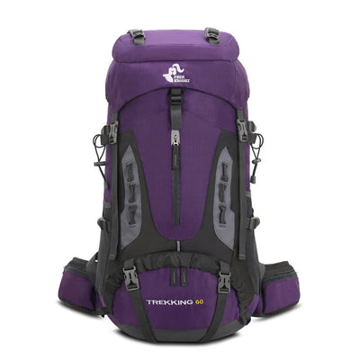 Aussietactix 60L robust hiking rucksack with adjustable straps and water-repellent design.