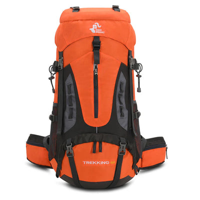 Aussietactix 60L robust hiking rucksack with adjustable straps and water-repellent design.