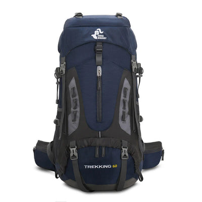 Aussietactix 60L robust hiking rucksack with adjustable straps and water-repellent design.