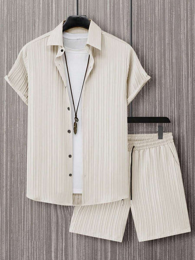 Casual Summer Polo Shirt Set