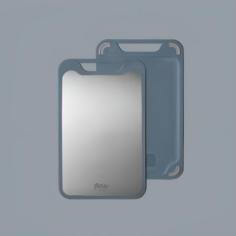 Stylish Double-Sided Steel Chopping Board