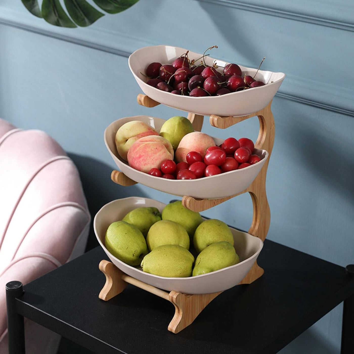 Wooden Tiered Fruits Stand Decor
