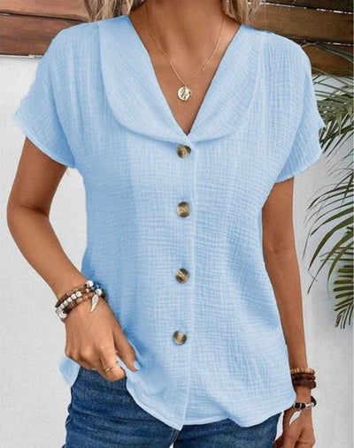 Elegant Women’s Collar Linen Shirts