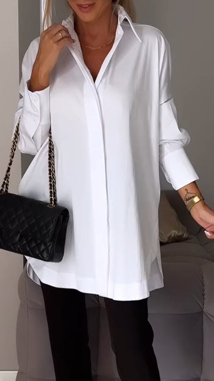 Stylish Cotton Split Shirt Women