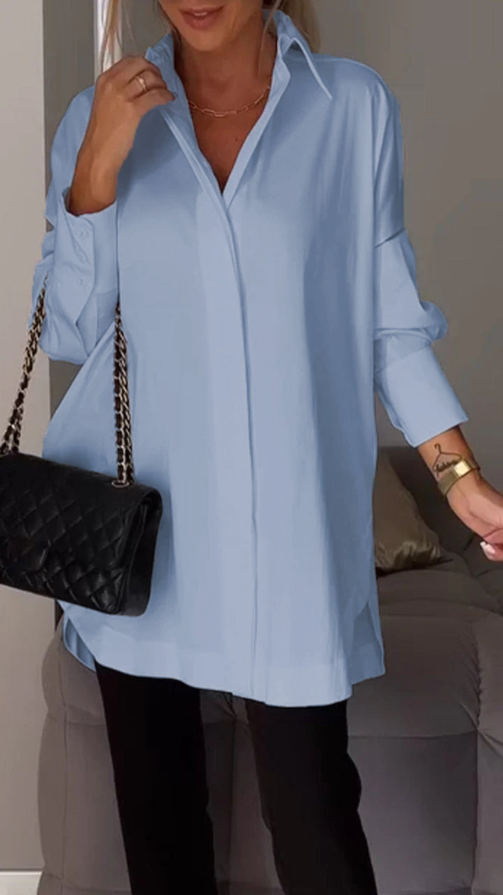 Stylish Cotton Split Shirt Women