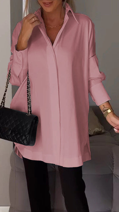Stylish Cotton Split Shirt Women