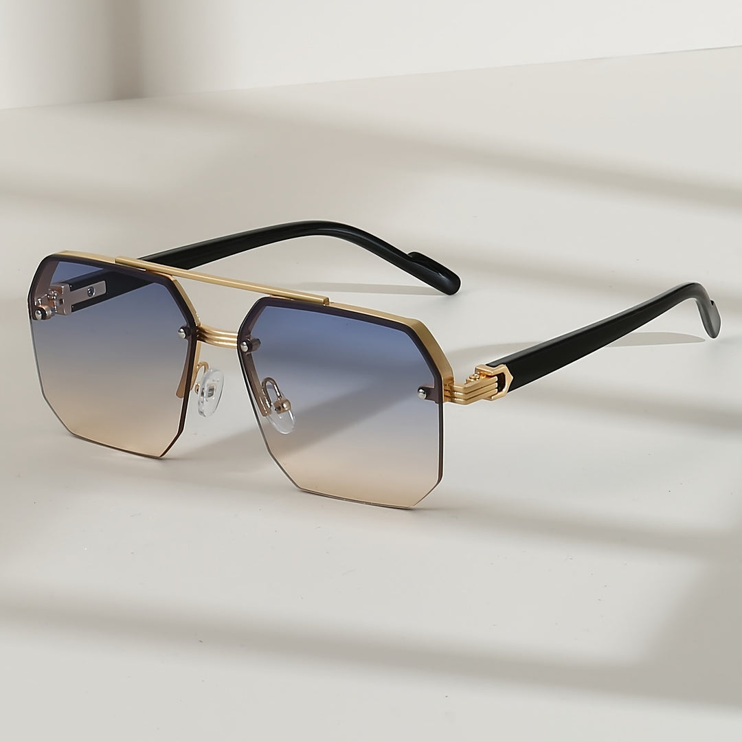 Anti-reflective Rimless Sunglasses Men