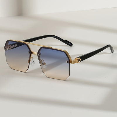 Anti-reflective Rimless Sunglasses Men