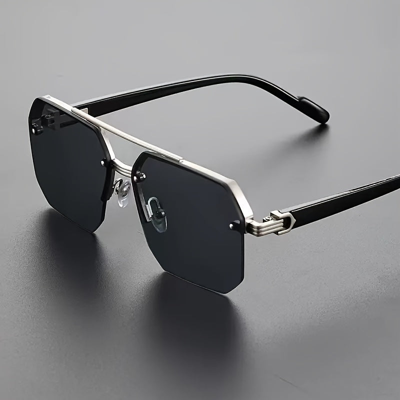 Anti-reflective Rimless Sunglasses Men