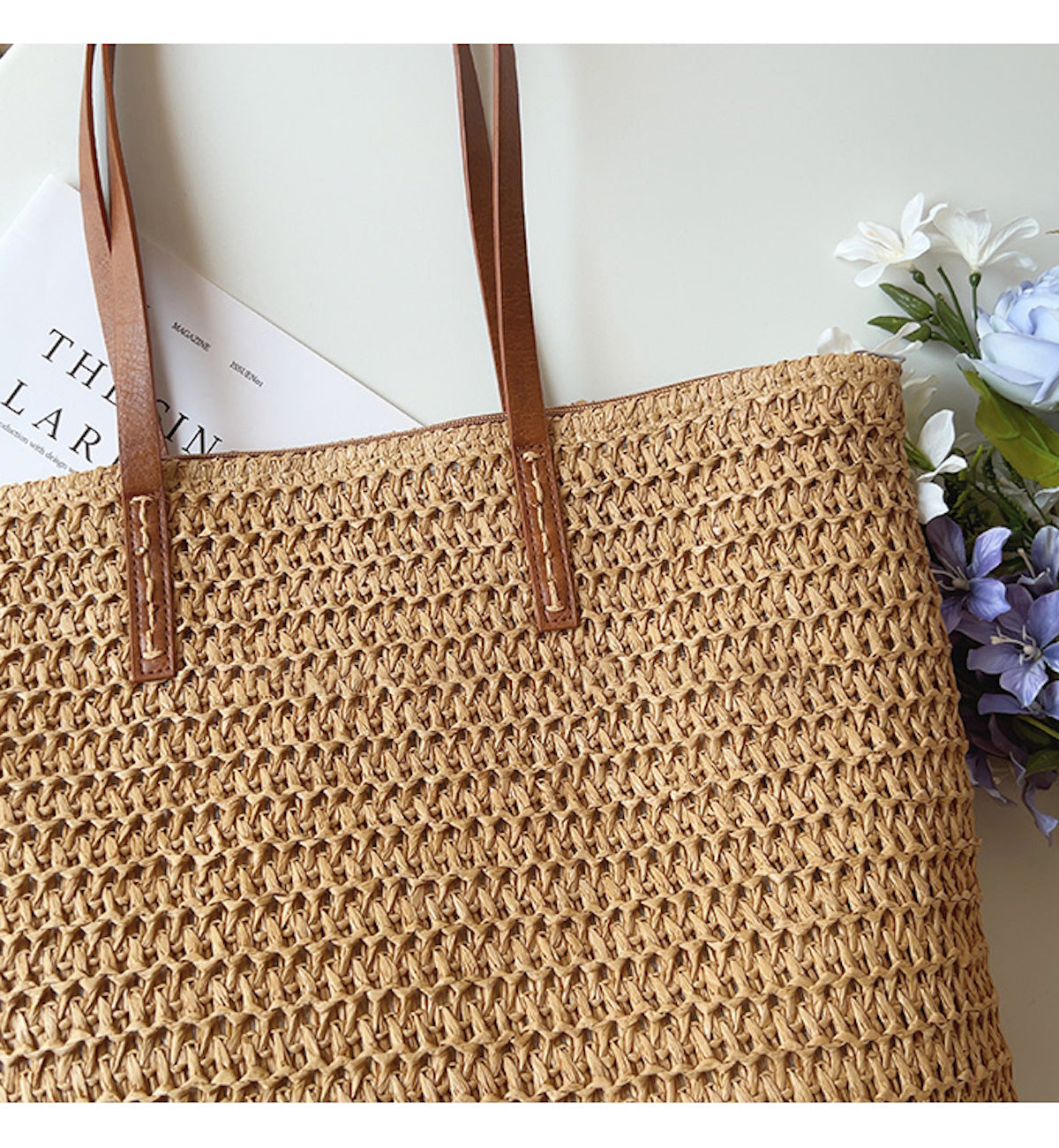 Woven Beach Tote Bag Women