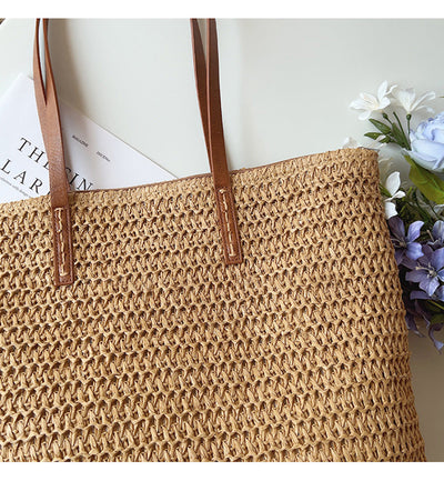 Woven Beach Tote Bag Women