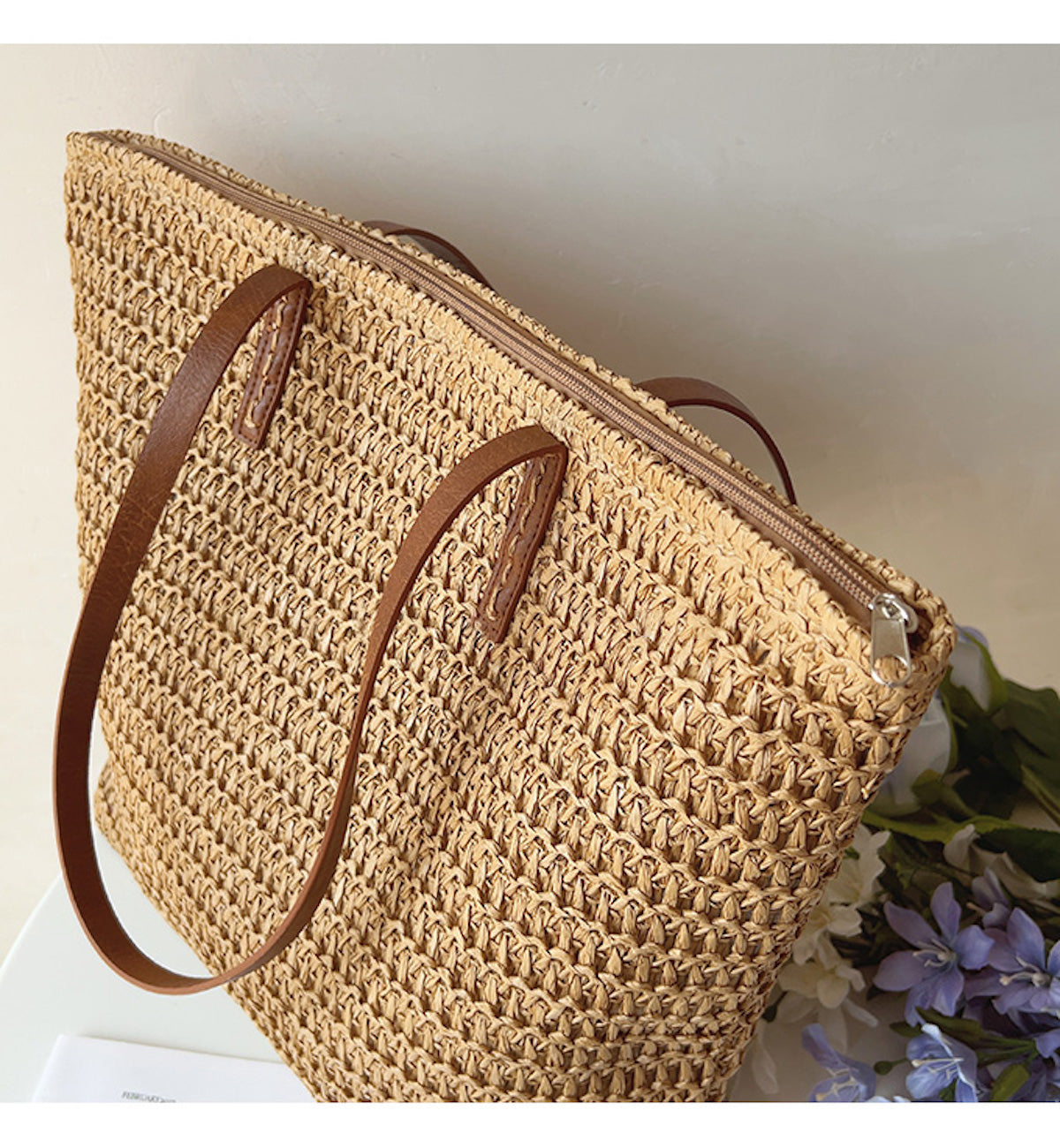 Woven Beach Tote Bag Women