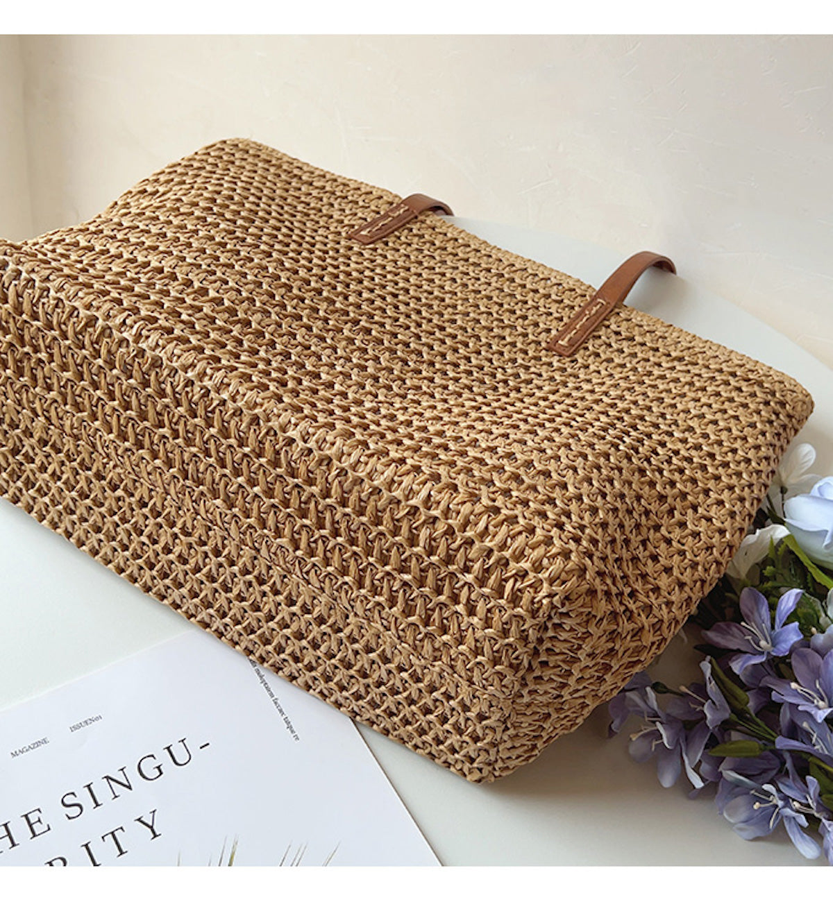 Woven Beach Tote Bag Women