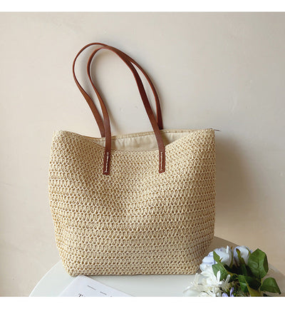 Woven Beach Tote Bag Women