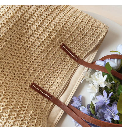 Woven Beach Tote Bag Women