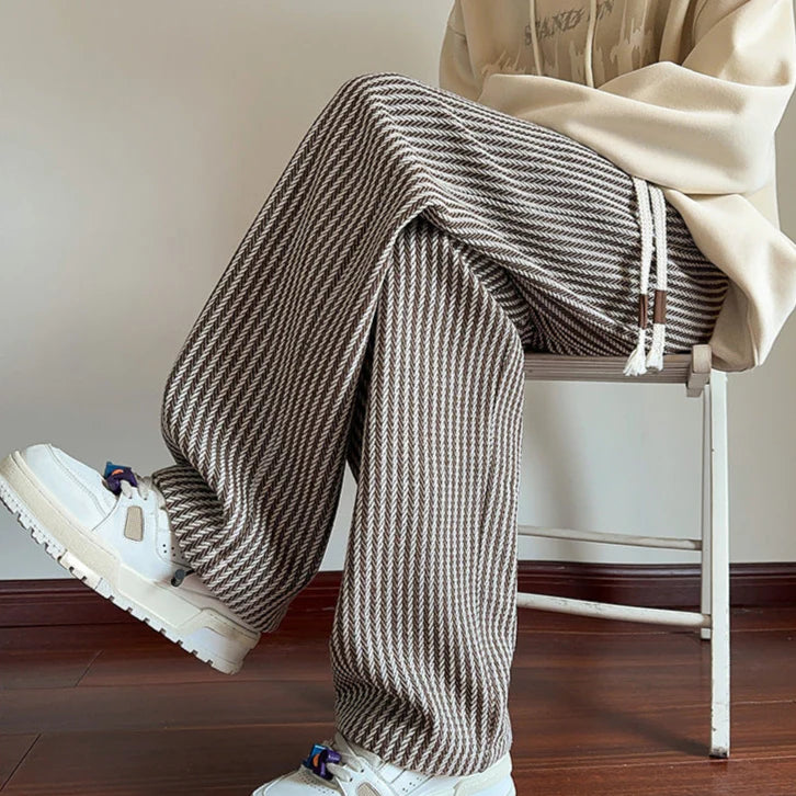 Wide-Leg Knit Lounge Pants Men