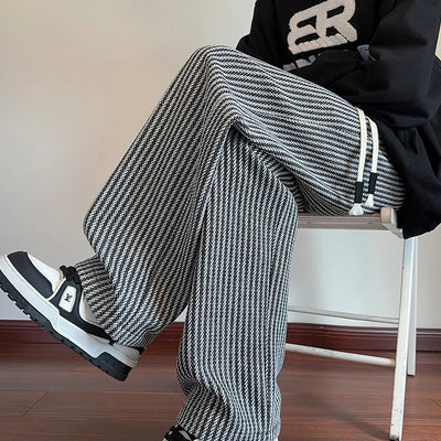 Wide-Leg Knit Lounge Pants Men