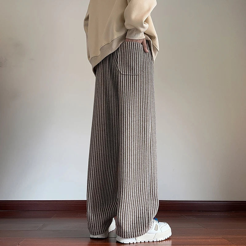 Wide-Leg Knit Lounge Pants Men
