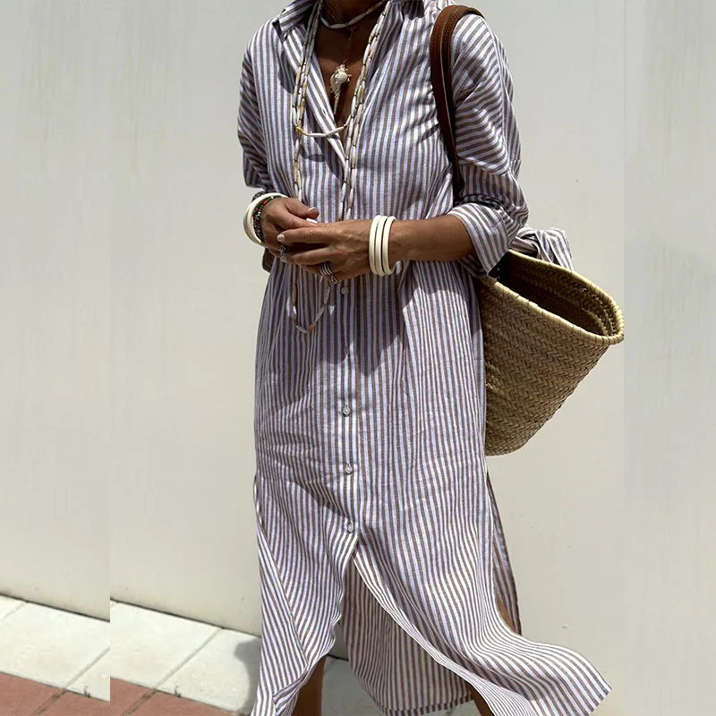Stylish Relaxed Fit Shirt Dress