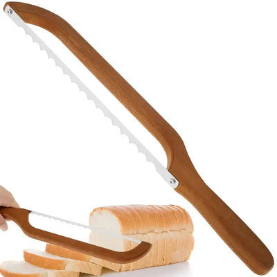 Wooden Bread Knife Slicer