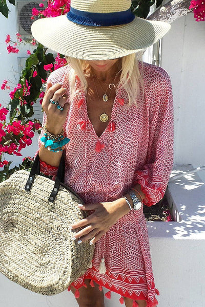 Bohemian Tassel Women's Summer Dress