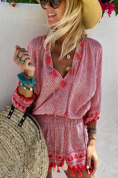 Bohemian Tassel Women's Summer Dress