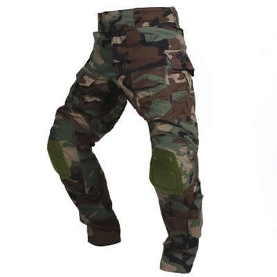 Aussietactix Tactical Camouflage Trousers - Durable trousers with knee protection for outdoor and tactical use.