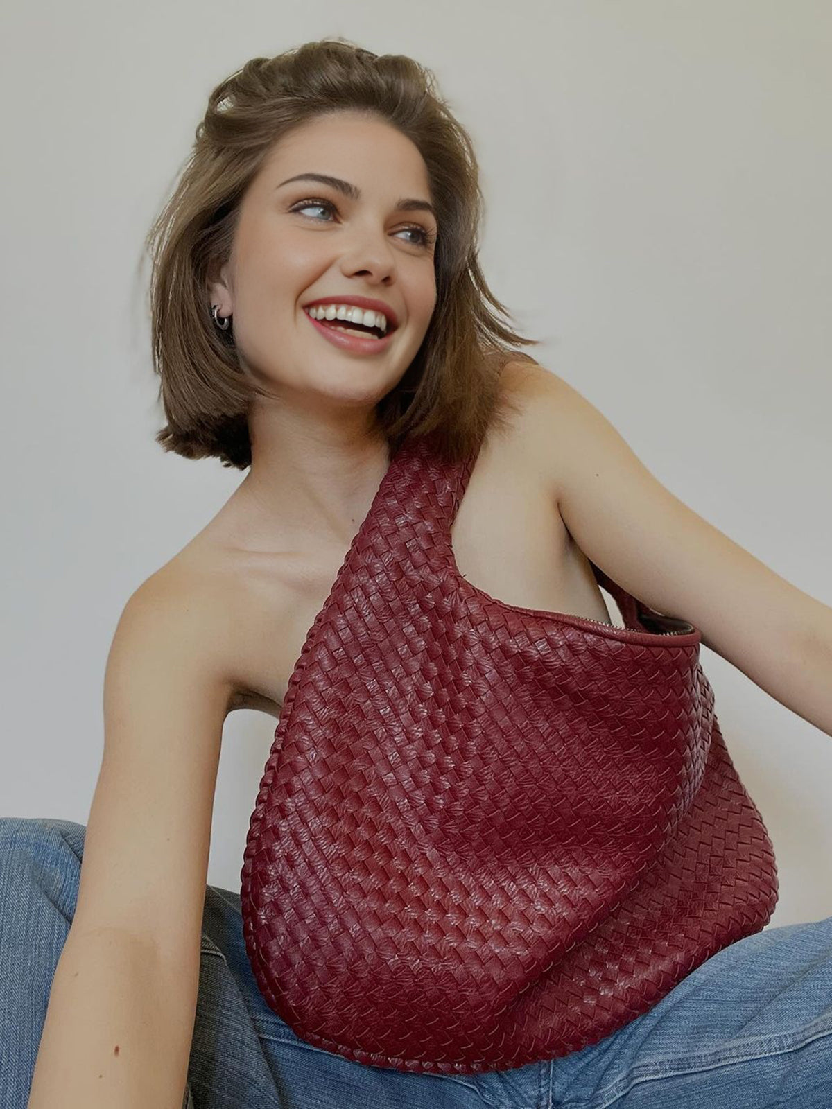 Braided Hobo Women's Shoulder Bag