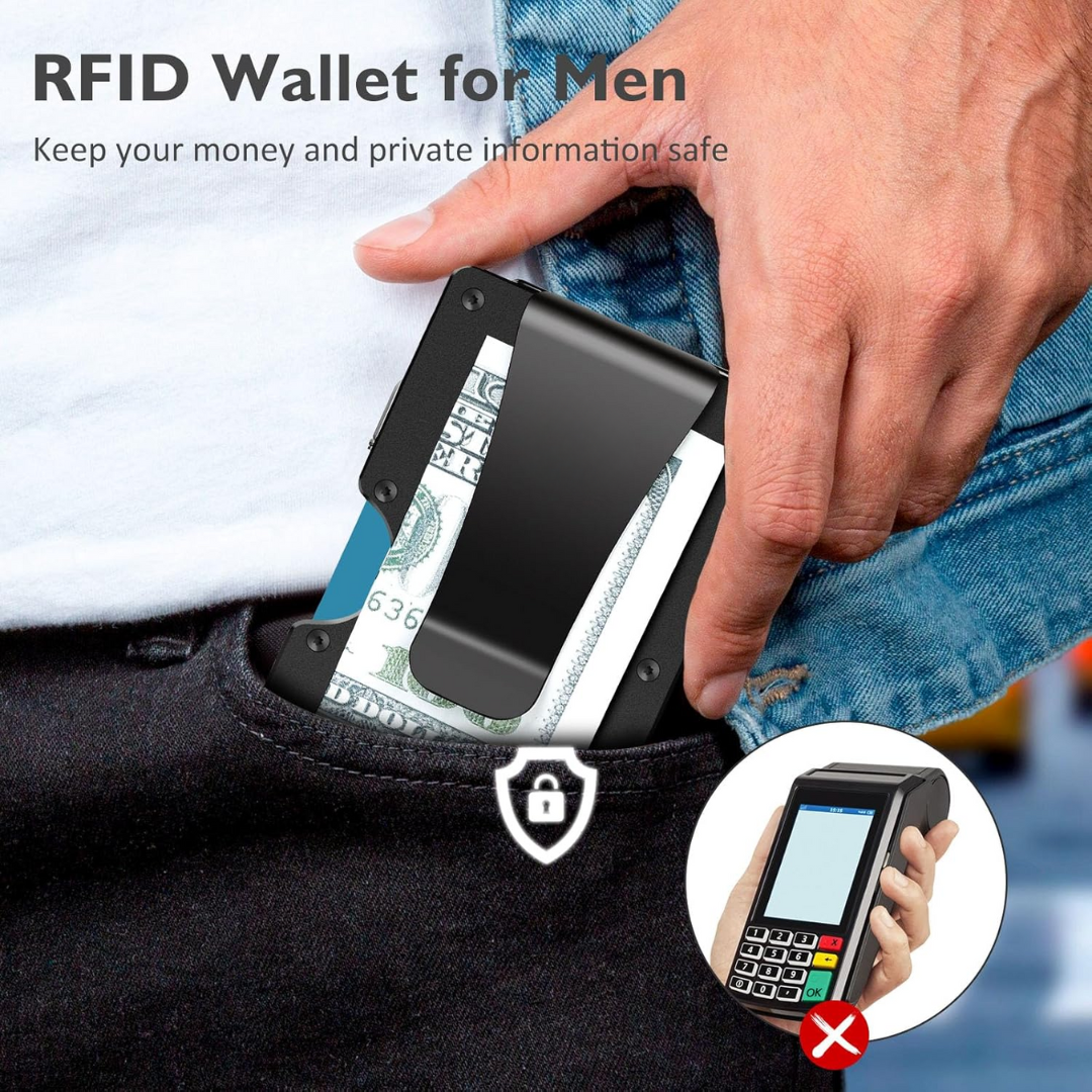 Slim RFID-Blocking Carbon Fiber Wallet