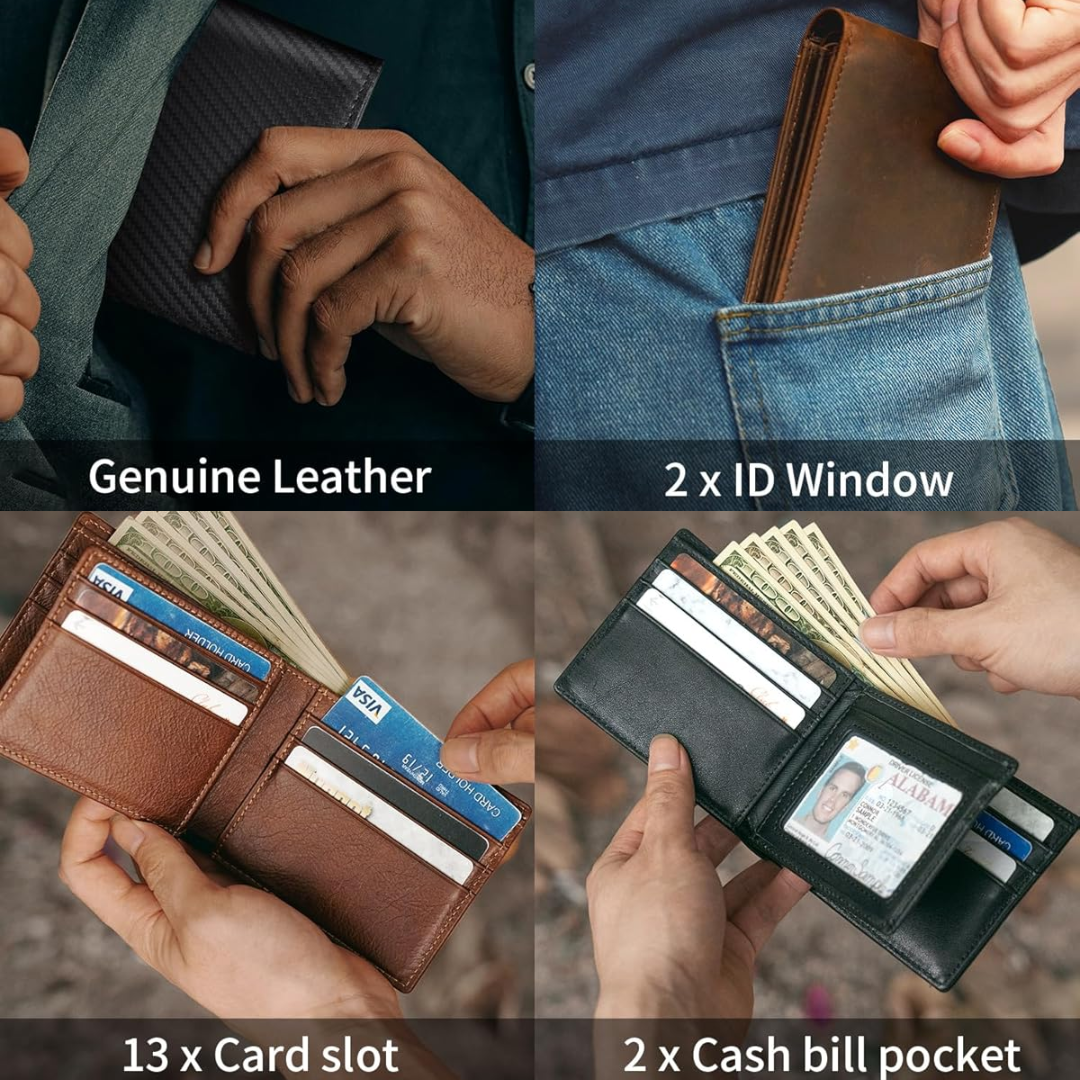 Men’s Bifold Genuine Leather Wallet
