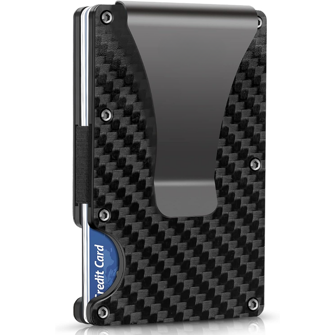 Slim RFID-Blocking Carbon Fiber Wallet