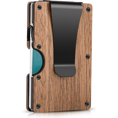Slim RFID-Blocking Carbon Fiber Wallet