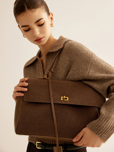 Large Flap Shoulder Bag Women