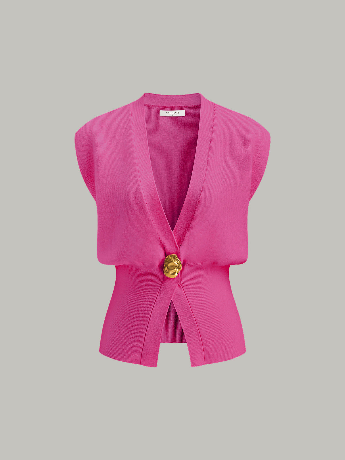 Sleeveless Knit Women's Cardigan