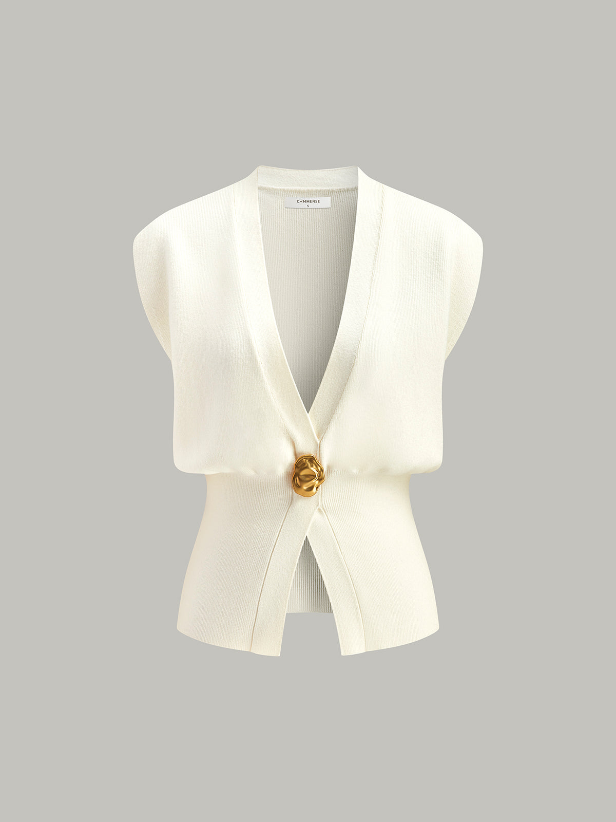 Sleeveless Knit Women's Cardigan