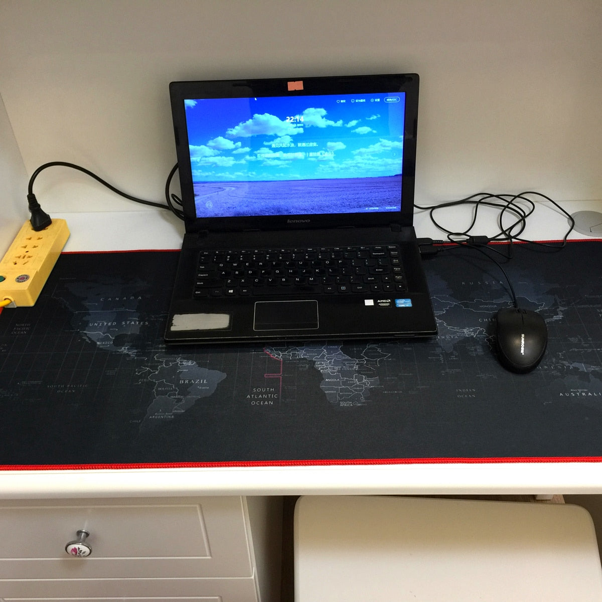 XXL World Map Mouse Pad