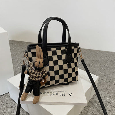 Stylish Houndstooth Women's Shoulder Bag