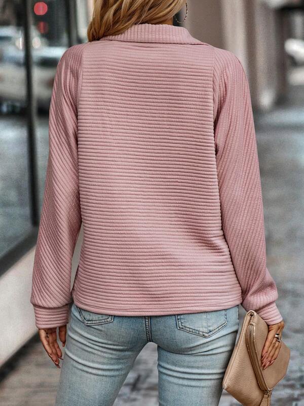 Stylish Half-Zip Knit Jumper