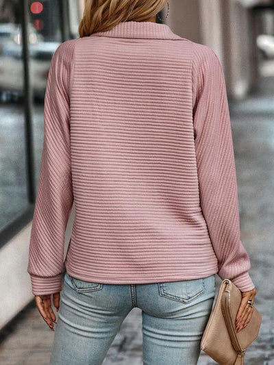 Stylish Half-Zip Knit Jumper
