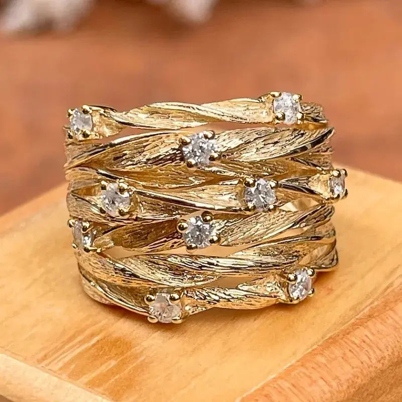 Elegant Handcrafted Vintage Gold Ring