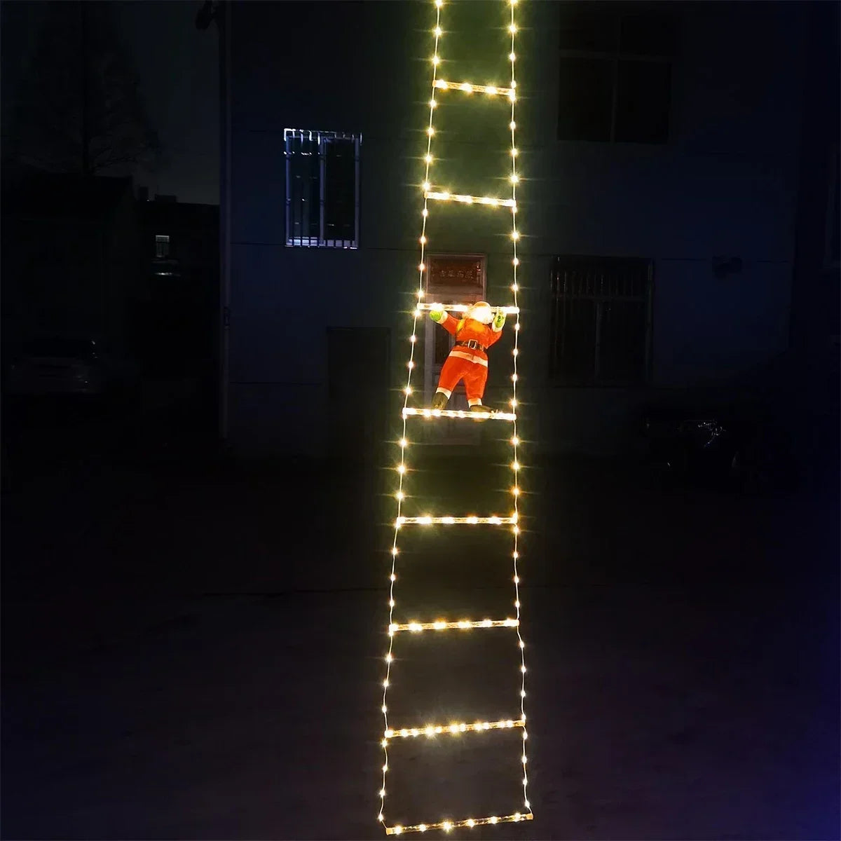 LED Ladder Santa Claus Christmas Decor