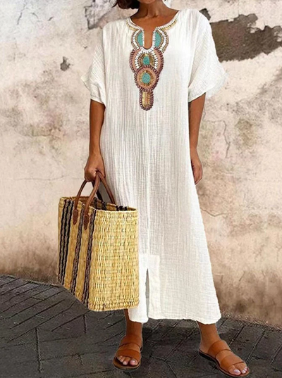 Women's Casual Summer Cotton Kaftan
