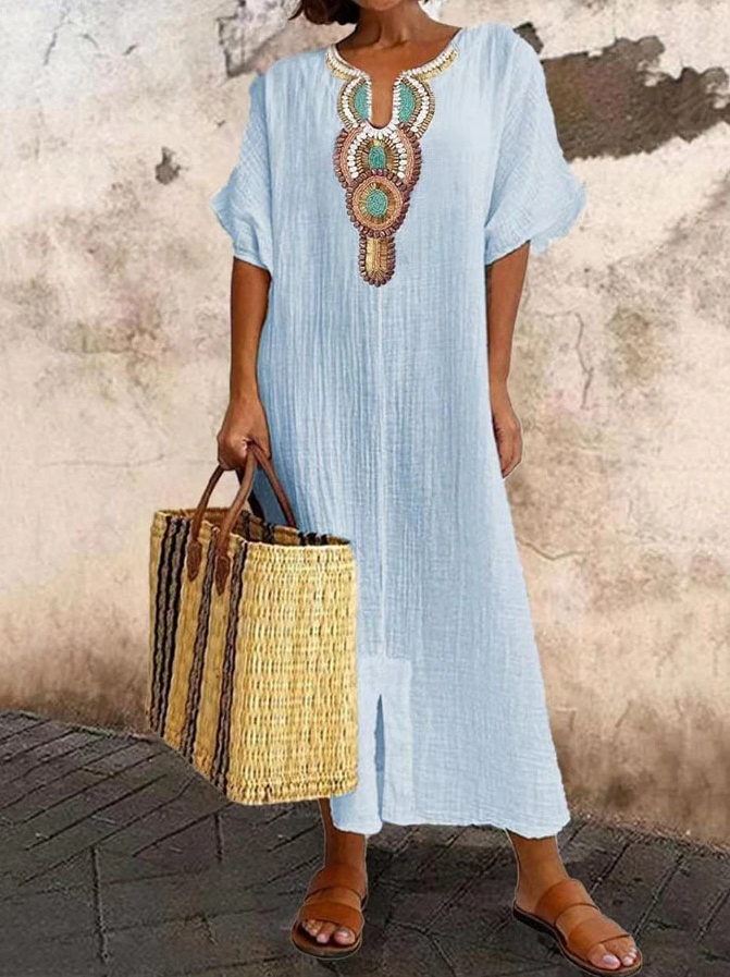 Women's Casual Summer Cotton Kaftan