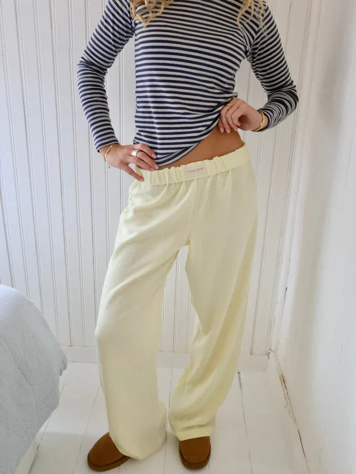 Elastic Waist Lounge Pants Women