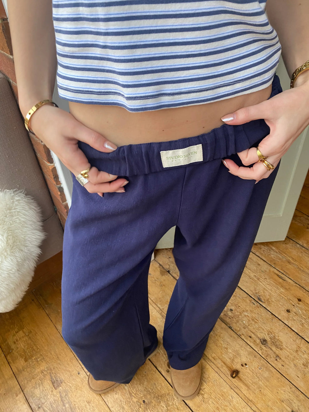 Elastic Waist Lounge Pants Women