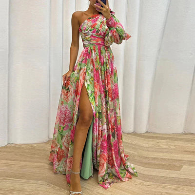 One-Shoulder Formal Dress Women