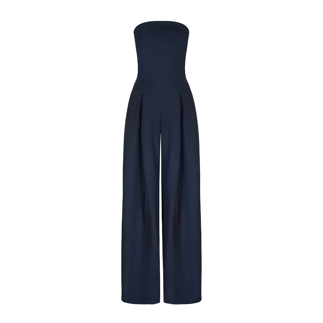 Women's Jumpsuit Strapless Wide-Leg