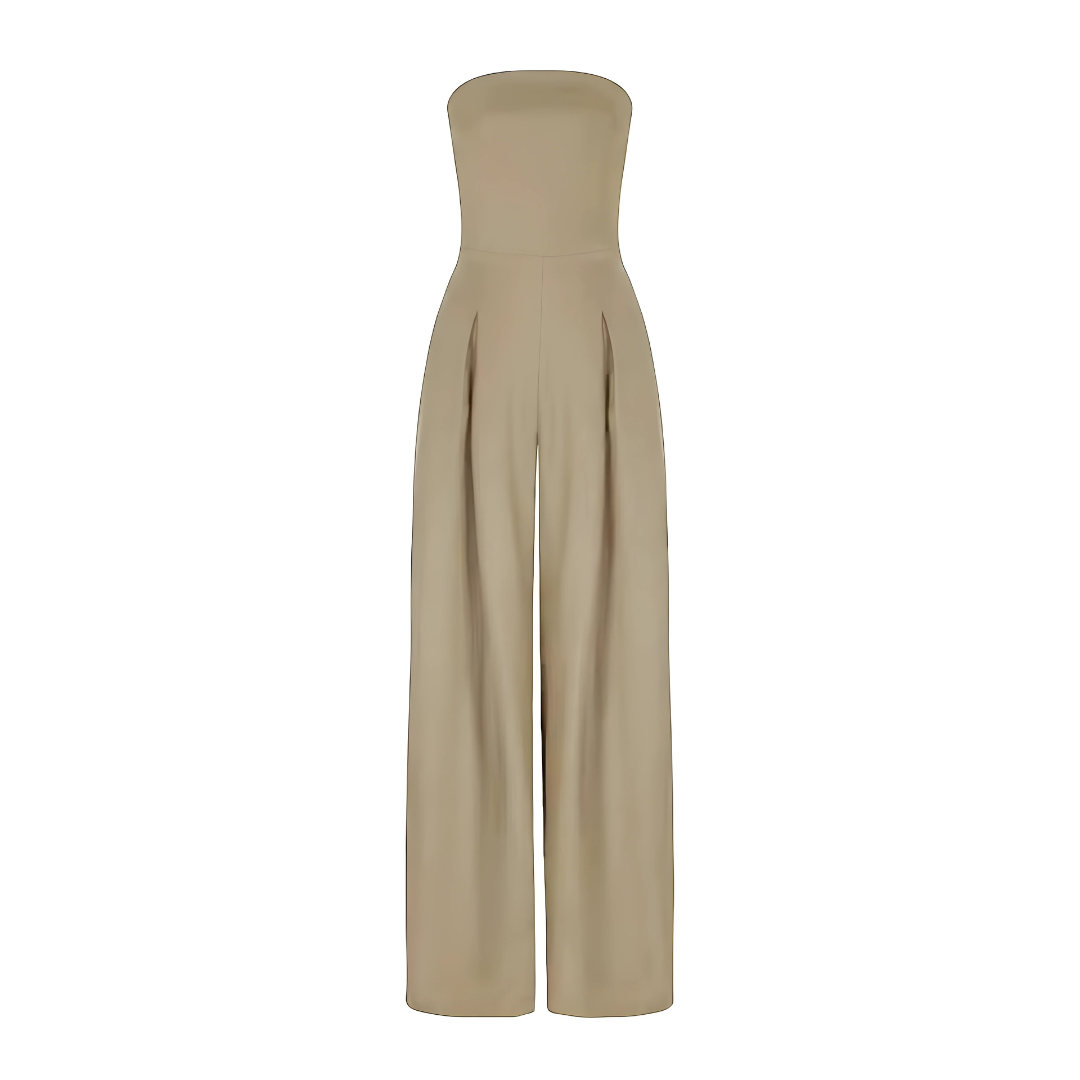 Women's Jumpsuit Strapless Wide-Leg