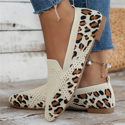 Women’s Slip-On Loafers | Breathable Knit Flats