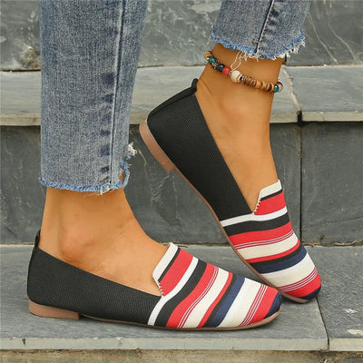 Women’s Slip-On Loafers | Breathable Knit Flats